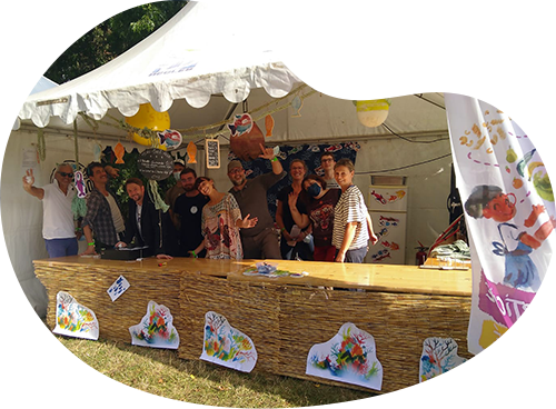 Stand partagé avec Supercoop lors de la fête de la morue de Bègles